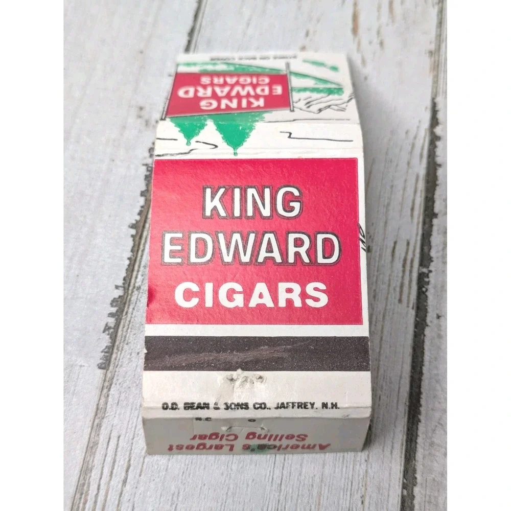 Vintage Matchbook Cover‎ King Edward Cigars America's Largest Selling Cigar